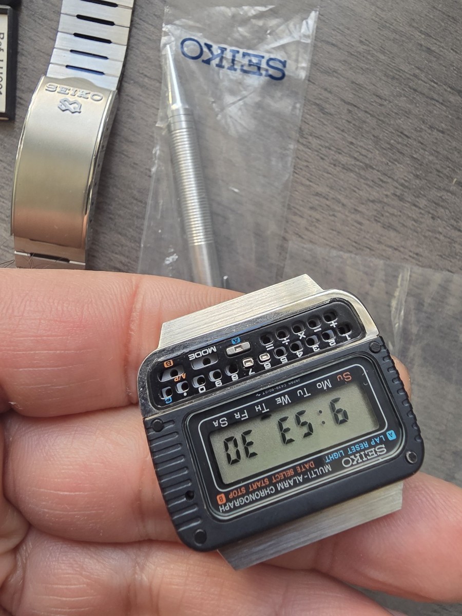 Vintage Digital Seiko C439 5010 calculator Watch | eBay UK