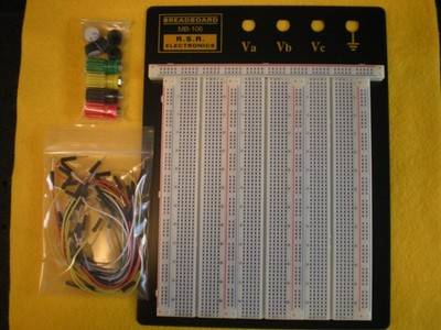 Solderless Breadboard, New, Wire Kit, RSR Electronics MB-106, Circuit Design