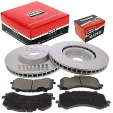 MAPCO BREMSSCHEIBEN 349mm + BELÄGE VORDERACHSE passend für AUDI A8 Q7 VW TOUAREG