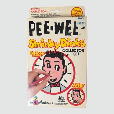 vintage Pee Wee s Shrinky Dinks - Sealed / New 1980s Pee Wee s Big Adventure