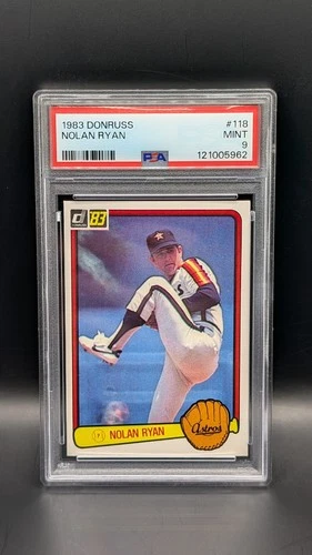 1983 Donruss - Nolan Ryan #118 PSA 9 HOF Houston Astros