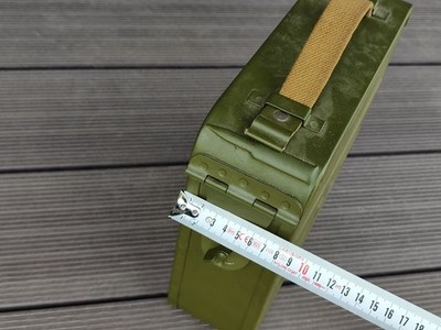 Vintage Soviet Maxim Ammo Box, Original 250-Round Belt, USSR Army