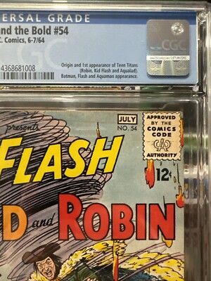 The Brave and the Bold 54 Cgc 6.5 First Teen Titans 1964 Robin Kid