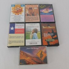 Lot of 7 Country Music Compilation Audio Cassettes Greatest Hits 60s Hot Request