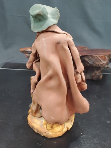 Early 20th century ITALIAN~SICILIAN TERRACOTTA STATUE “Fish Vegetable Vendor “ - Bild 8 von 11