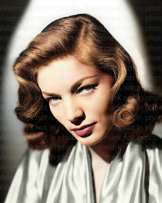 Lauren Bacall Humphrey Bogart 8x10 RARE COLOR Photo 611 | eBay