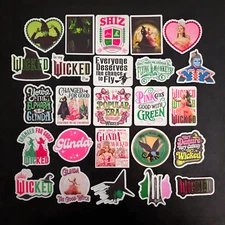 Wicked Movie Vinyl Stickers Galinda Elphaba Wizard Oz Shiz Flying Monkey Witch