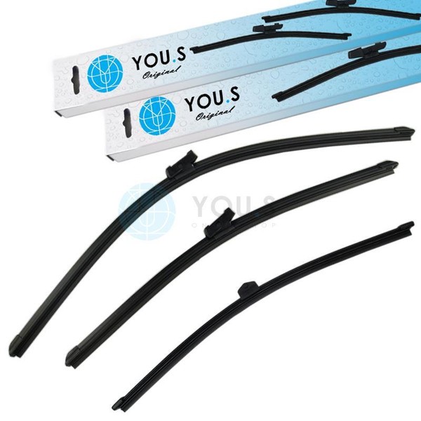 You.S Scheibenwischer WischerbläTter Wischer SET Vorne+Hinten FüR Audi Q2 (Gab)-image