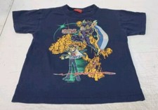 Vintage Anime, Yu-Gi-Oh T-Shirt Kids S Navy Blue Pre-Owned, No Size Tag READ