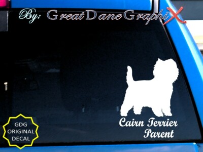 Cairn Terrier #2 -Mom -Dad -Parent(s) Vinyl Decal Sticker -Color -HIGH QUALITY