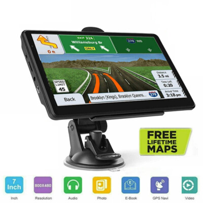 7'' Inch Car Truck GPS Navigation Navigator Sat Navi 8GB 256MB Canada Mexico USA