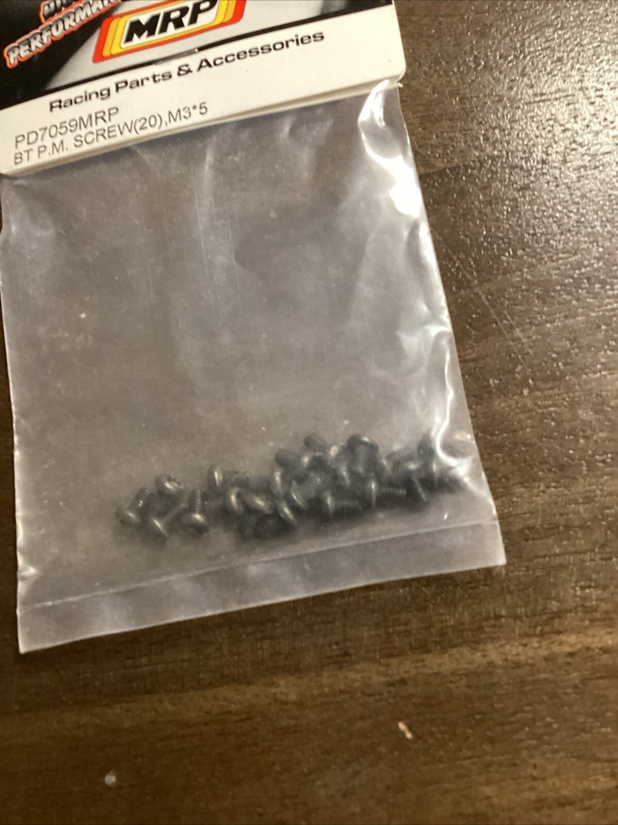 Thunder Tiger - PD7059MRP - BT P.M Screw (20) M3*5 - New - Sealed