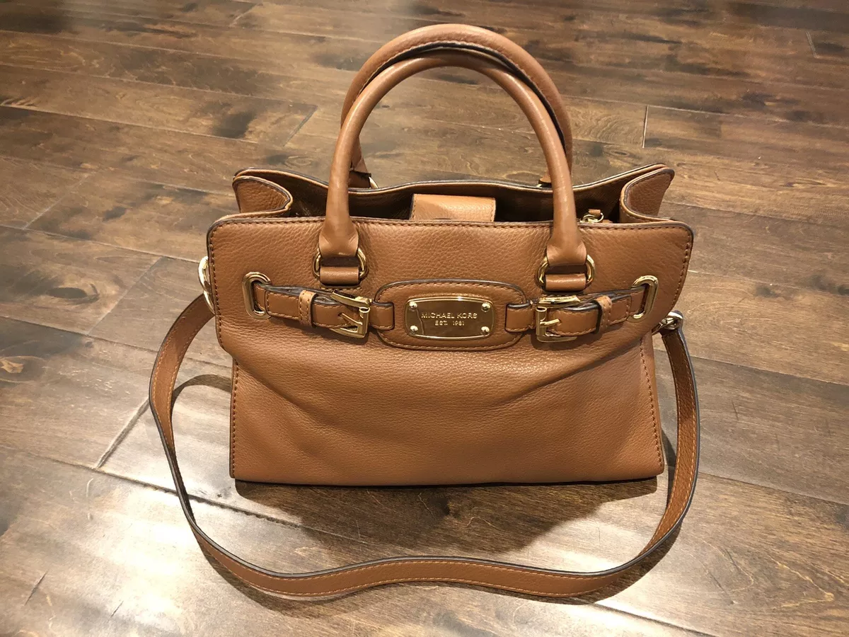 Michael kors hamilton bag gold sales