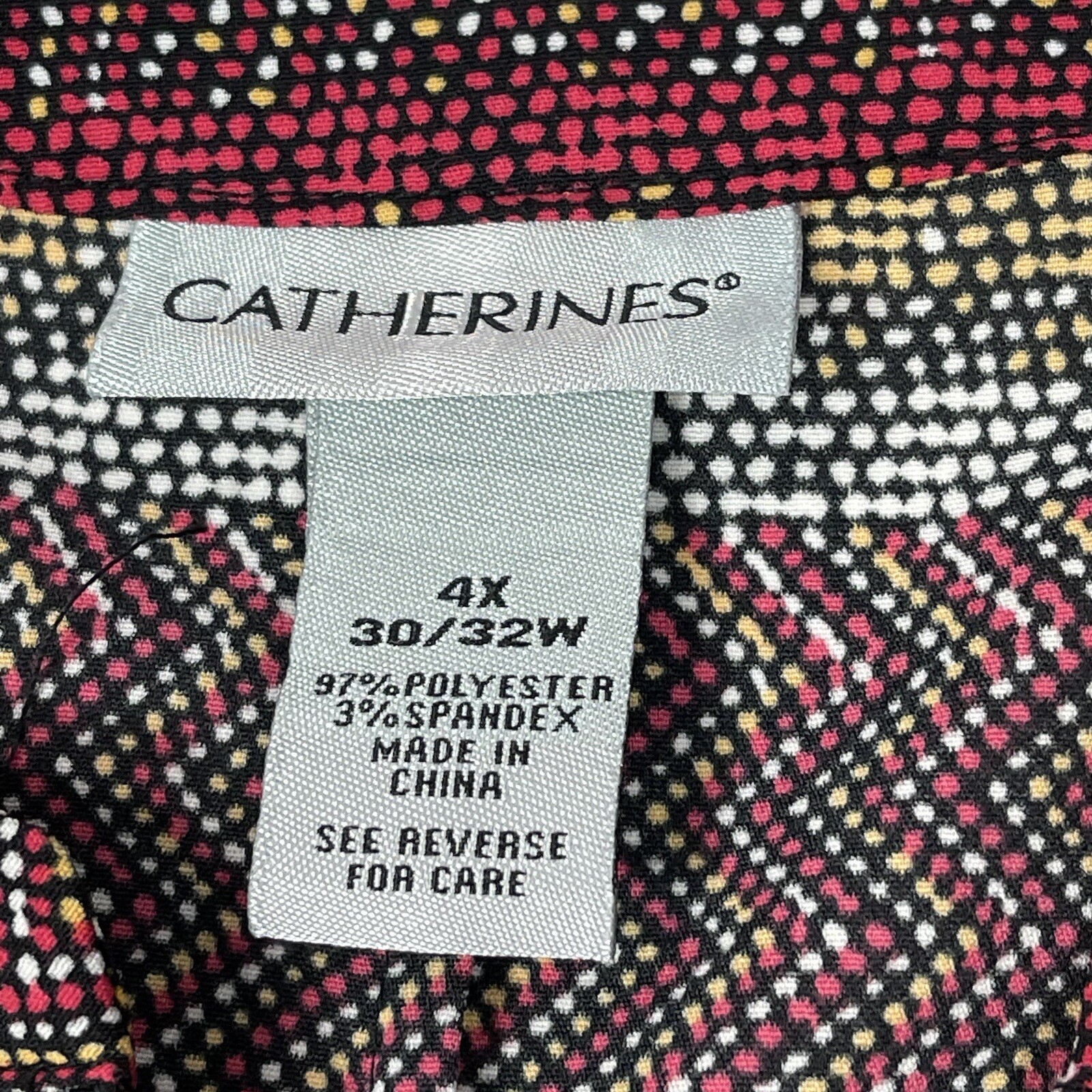 Catherine’s 4X Top Stripe Tiny Dot Pattern Collar… - image 5