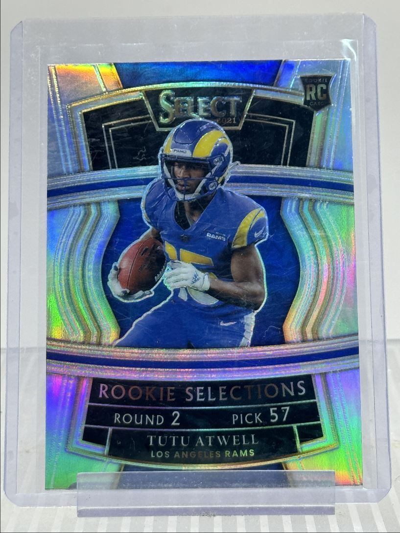 TUTU ATWELL 2021 SELECT FOOTBALL ROOKIE SELECTIONS SILVER PRIZM RC Q1605