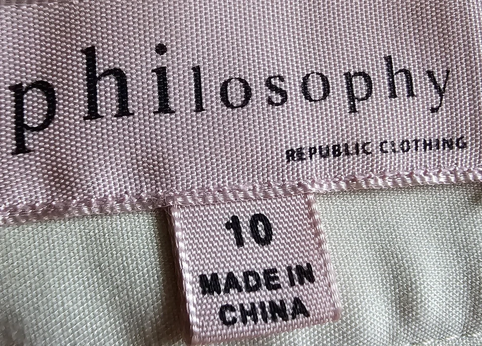 Philosophy Womens Shorts Size 10 Brown - Image 2 of 4