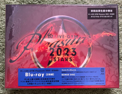新品未開封 B'z LIVE-GYMPleasure2023-STARS-BD New B'z LIVE-GYM Pleasure 2023 STARS 2 Blu-ray Photobook Japan