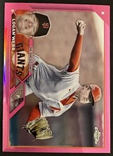 2023 Topps Chrome Baseball #32 LOGAN WEBB Pink Refractor