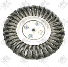 Brush Research Pb BTS-8 .014 5/8-1/2 Ah Standard Twist Knotted Wire Wheel Brush