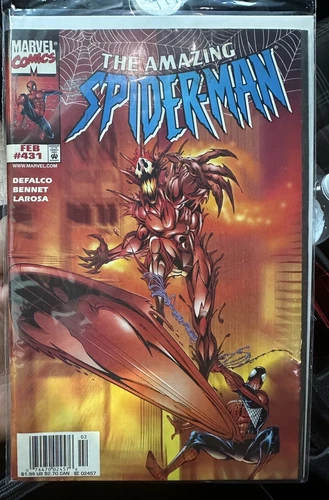 AMAZING SPIDERMAN # 431 NEWSSTAND!  1st Cover Cosmic Carnage!