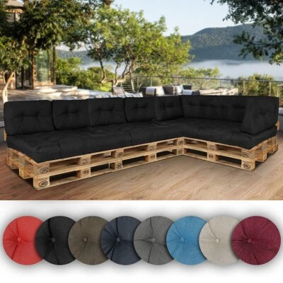 Coussin de palette Linge de support de palette Coussin de siège Coussin dossier - Photo 1/4