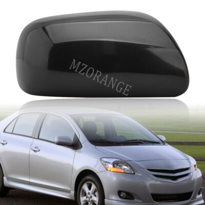 MZORANGE Black Side Mirror Cover – Right Side – For Toyota Yaris 2007-2011