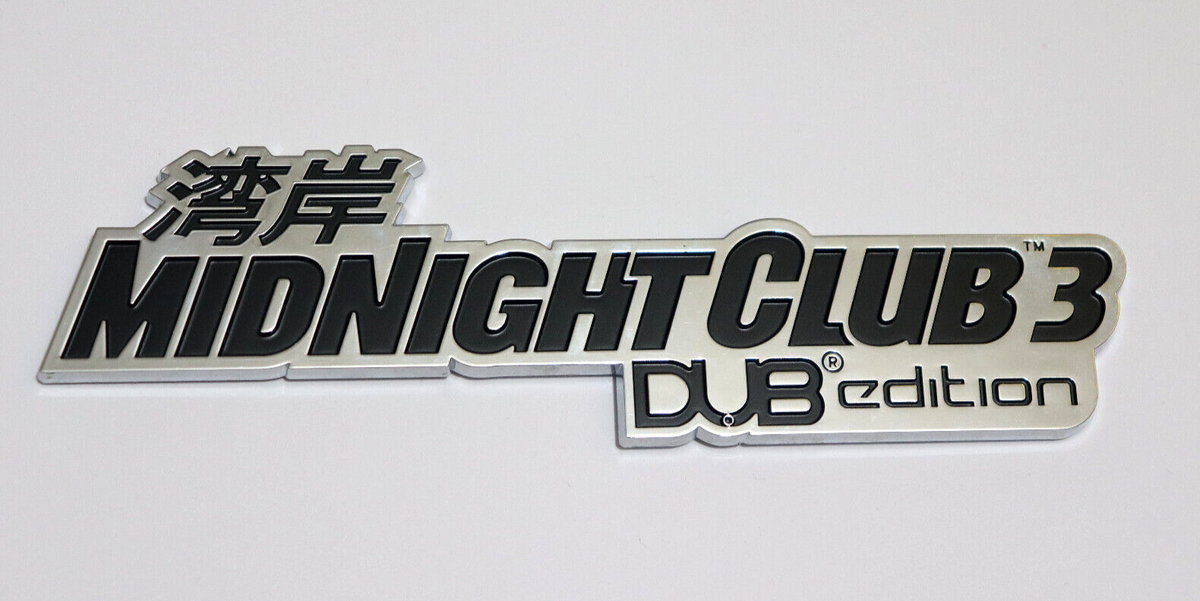 Midnight Club 3 Dub Edition Promo Rare Sign Display Plastic