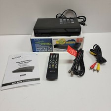 Apex DT250A Digital TV Converter Box with Analog Pass Through w/ Remote Cables