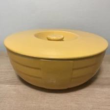 Hall China Co. Vintage refrigerator Dish with Lid Made for Hotpoint Refrigerator