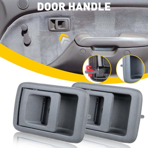 2pcs For Toyota 1995-2000 Tacoma Inside Tercel Right Left Side Gray Door Handle - Picture 8 of 13
