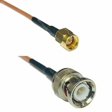 USA-CA RG316 DS SMA MALE to BNC MALE Coaxial RF Pigtail Cable