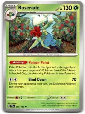 Pokemon Trading Card TCG Roserade #009 | eBay