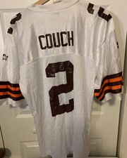 Vintage Starter Tim Couch NFL Jersey Cleveland Browns Sz L 48 White Brown Orange