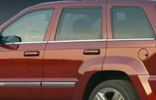 6pc Window Sill Trim Accent Stainless Steel For 2005-2010 Jeep Grand Cherokee