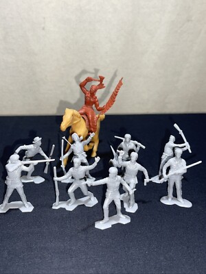 VINTAGE LOUIS MARX & CO. INC. MCMLXV GREY LOT OF 9