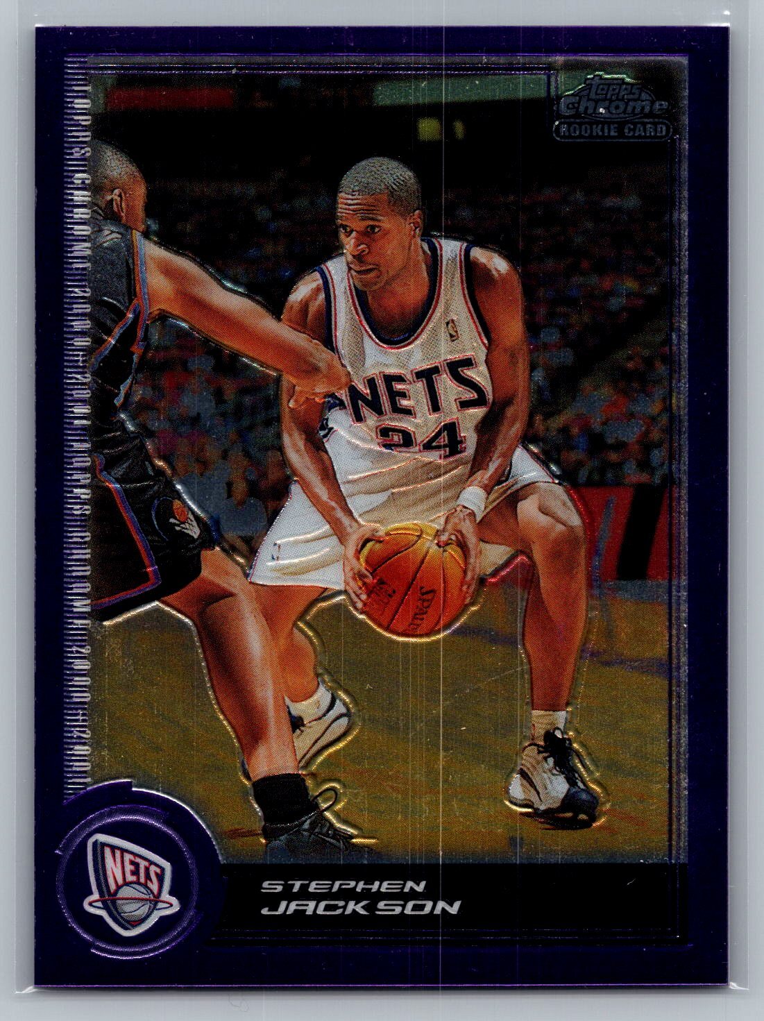 2000-01 Topps Chrome Stephen Jackson #196 New Jersey Nets Rookie /1999