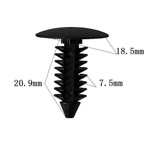 100x Push Type Clip Plastic Retainer Bumper Fender X-Mas Tree Rivet Fit 8mm Hole - Picture 2 of 6