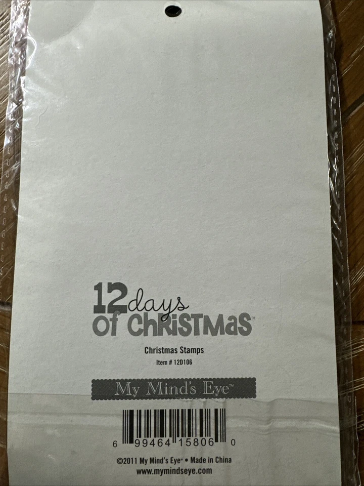 CONJUNTO DE SELOS ACRÍLICOS MY MIND'S EYE 12 DIAS DE NATAL 120106 Novo 🔥 - Imagem 4 de 4