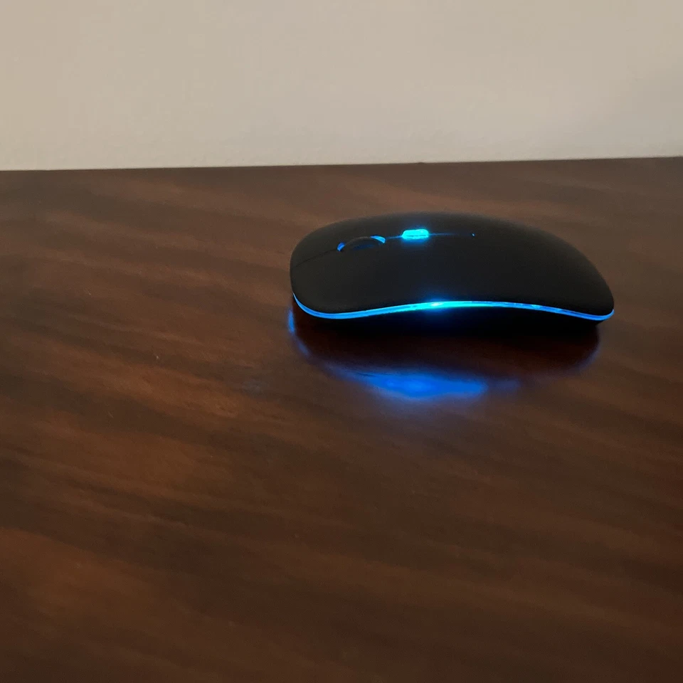 Wireless Mouse Bluetooth Rechargeable Mouse Ultra-Thin Silent LED Colorful - Image 4 of 4