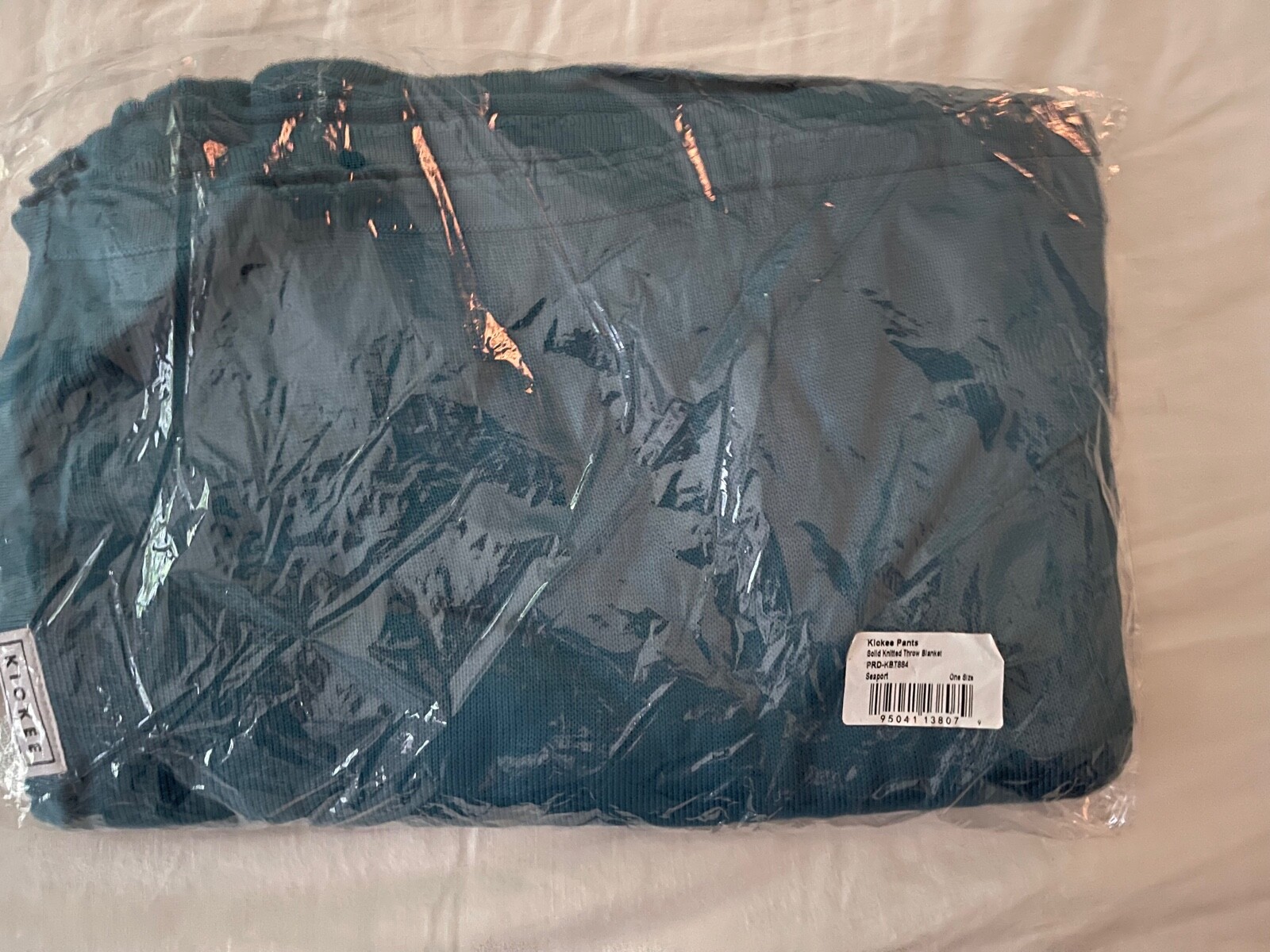 Kickee Pants Knitted Throw Blanket in Solid Seaport, New eBay