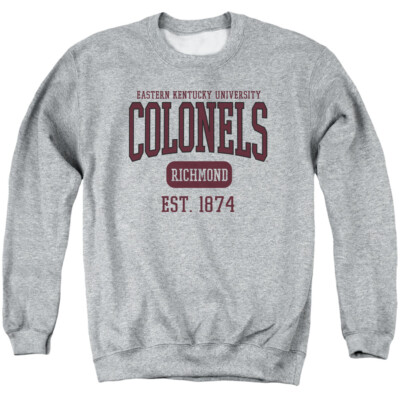 Eastern Kentucky Adult Crewneck Sweatshirt Est. Date, Athletic Heather, S-3XL
