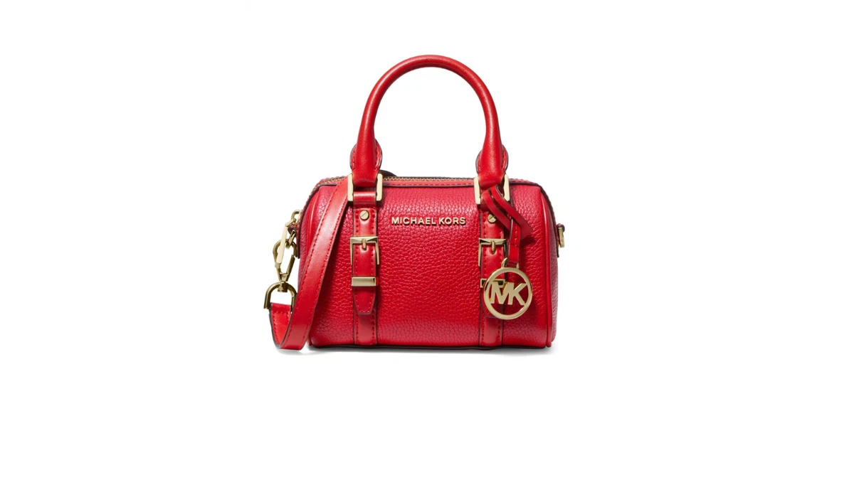 Michael Kors Bedford Legacy Extra Small MINI Red Leather Duffel