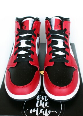 jordan 1 mid chicago toe ebay