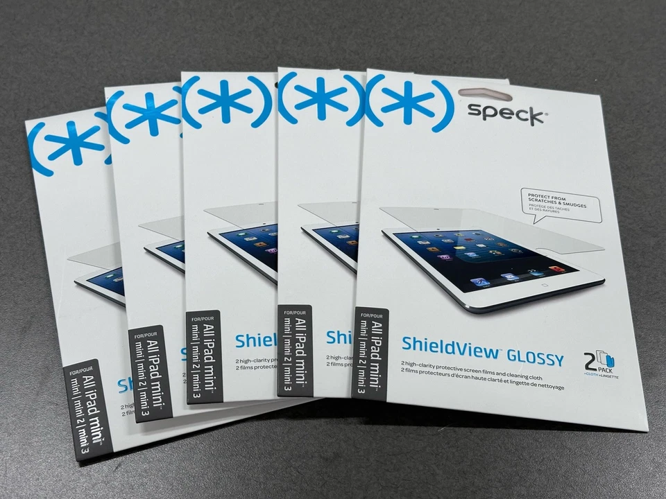 Speck Shieldview - GLOSSY - 2-PACK for iPad Mini/2/3 - NEW/SEALED Package - Image 3 of 3