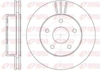 Remsa 2X Bremsscheibe Vorne Ø305Mm BelüFtet FüR Jeep Grand Cherokee II WJ WG