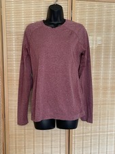 Figs Salta Seamless Threads for Thread Maroon Pink Underscrub Long Sleeve Top L
