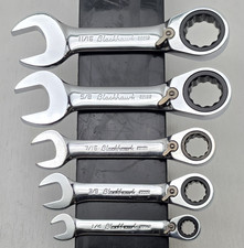 Blackhawk By Proto 14 - 1116 Stubby Reversible Ratcheting Wrench Set