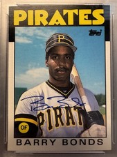 1986 TOPPS TRADED #11T BARRY BONDS ROOKIE AUTO #/500