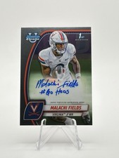 Malachi Fields 2024 Bowman University Chrome 1st Bowman Rookie Auto Giants RC