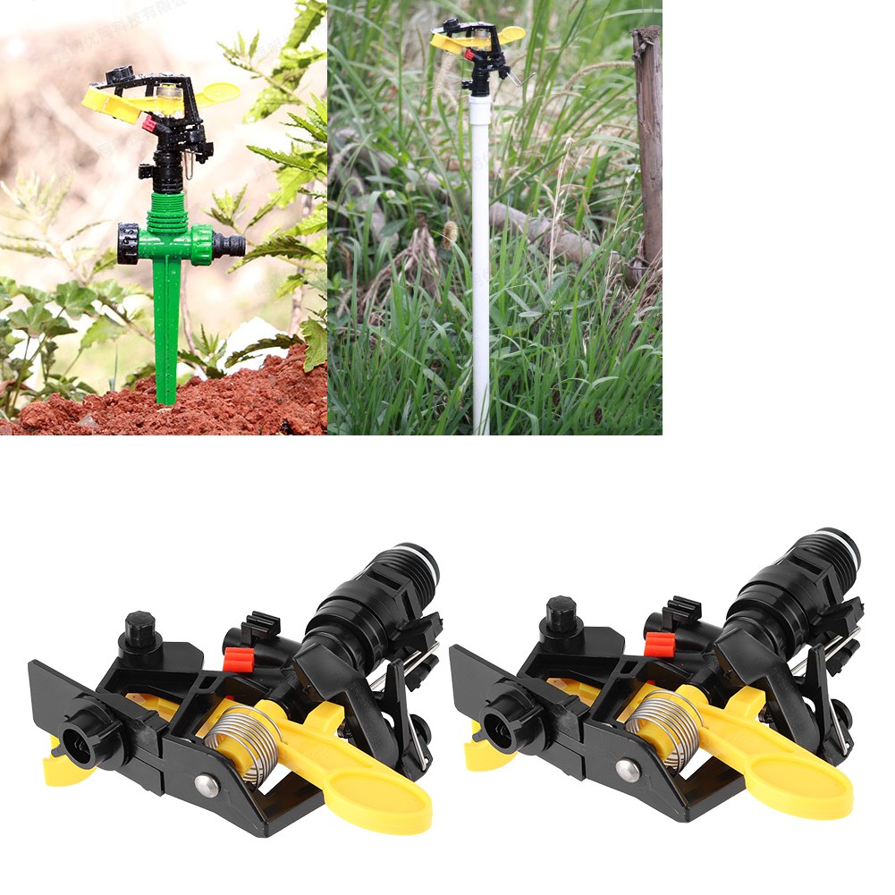 2Pcs Male Thread G1/2 Garden Lawn Rotating Irrigation Sprinkler Watering JY